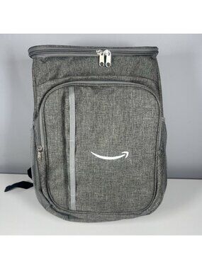Amazon Employee Insulated 15” Large Cooler Backpack Bag Gray - New